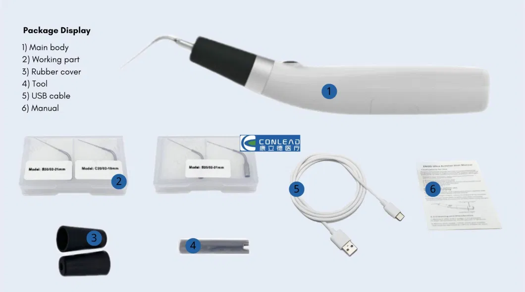 Dental Endo Sonic Activator Cleaning System Ultrasonic Handpiece Sonic Endo Irrigator Endo Activator Kit / Activator Tips